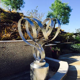 Customized Stainless Steel Outdoor Sculpture / Abstract Yard Sculptures