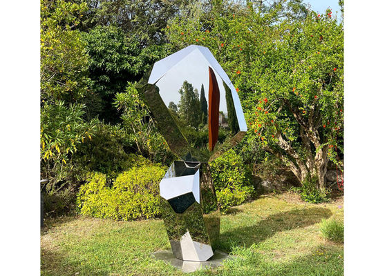 良い価格 金属の景色の現代ステンレス鋼の磨かれた抽象美術の彫刻 オンライン