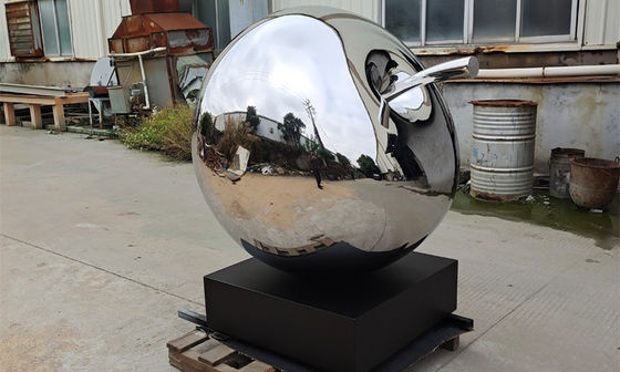 良い価格 金属はステンレス鋼のフルーツのAppleの彫刻の屋外の装飾を磨いた オンライン