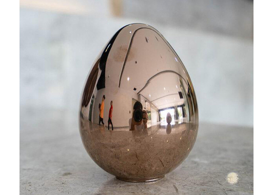 良い価格 注文のサイズ手はステンレス鋼の磨かれた楕円形の卵の彫刻ミラーを造った オンライン