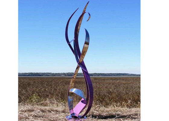 良い価格 現代金属の芸術のステンレス鋼のリボンの彫刻の注文のサイズ オンライン