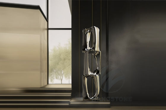 良い価格 現代美術 抽象 ステンレス スチール 屋外 金属彫刻 鏡 磨き オンライン