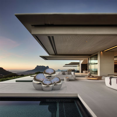 良い価格 ステンレス・スチール・アート ポリスト・アウトドア・メタル・彫刻 石畳デザイン オンライン