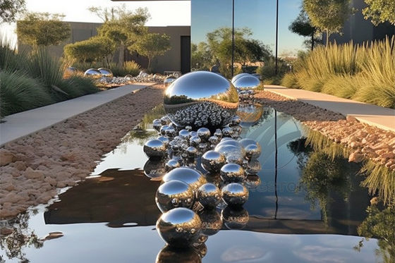 良い価格 現代のステンレス鋼 無限ボール球 アート 屋外金属彫刻 オンライン