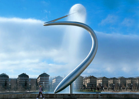 良い価格 抽象的な金属水は噴水、広場のためのステンレス鋼の池の噴水を特色にします オンライン