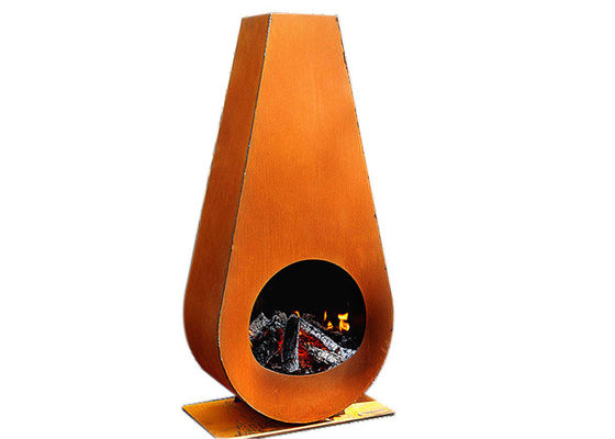 良い価格 タンブラーの特徴のCortenの屋外の装飾80cmの高さのための鋼鉄火ピット オンライン