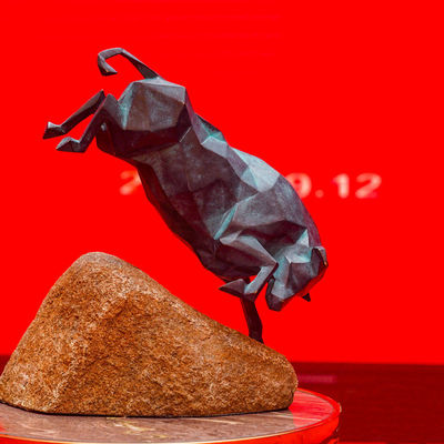 良い価格 装飾 ガーデン アート 青銅 古代 牛 彫刻 オンライン