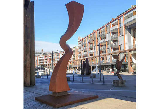 良い価格 手作り ガーデン 現代 コーテン 鋼 彫刻 オンライン