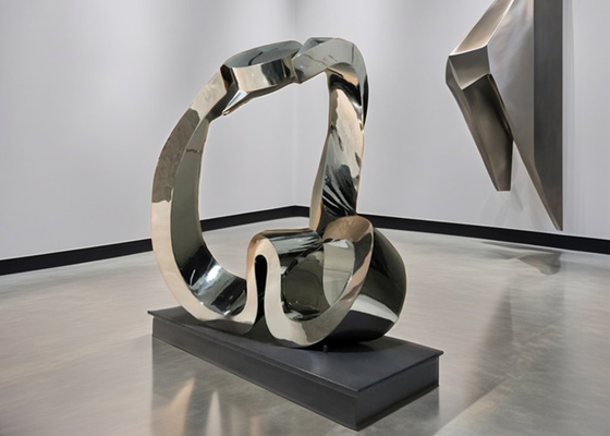 良い価格 現代のステンレス鋼 抽象的な金属アート 彫刻 屋外 / インテリア 庭の装飾 オーダーメイド 溶接 オンライン