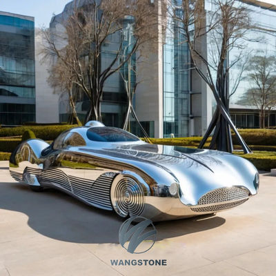 良い価格 都市風景のためのステンレス鋼車彫刻 オンライン