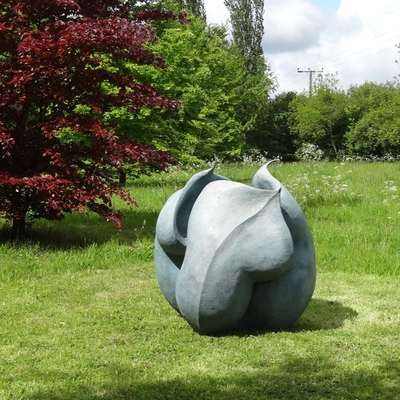 良い価格 クラシック 装飾 大型 庭 金属 青銅 景観 彫刻 花の芽 オンライン