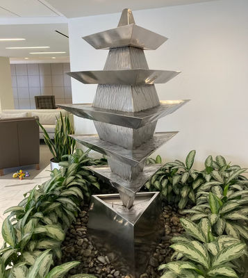 良い価格 公共装飾屋外庭園噴水ステンレス鋼彫刻 オンライン