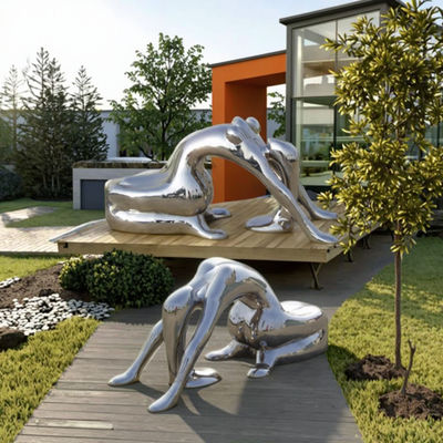 良い価格 ミラーステンレス・ステール レディース アート彫刻 抽象的な比喩的な屋外室内装飾 オンライン