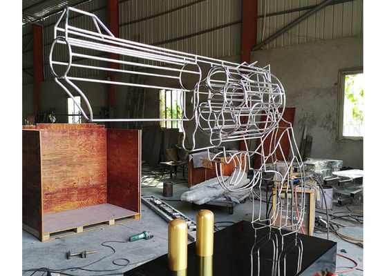 良い価格 大きいステンレス鋼の芸術は弾丸が付いている砲金ワイヤー彫刻を彫ります オンライン