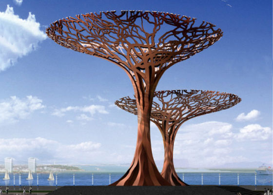 良い価格 都市景色の錆ついた庭は屋外の金属のドラゴン木の彫刻を彫ります オンライン