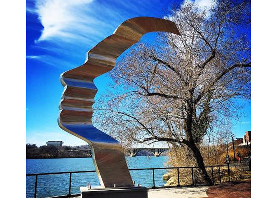 良い価格 ステンレス鋼の彫刻の芸術家の表面彫刻のマットの抽象的な屋外の終わり オンライン