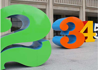 良い価格 公衆、金属の庭の彫刻のための塗られたステンレス鋼数彫刻 オンライン