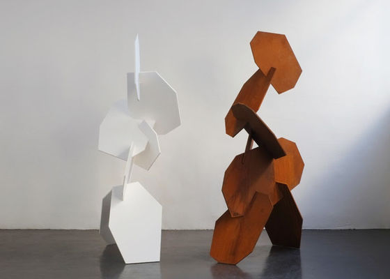 良い価格 Cortenの鋼鉄の庭の使用法の幾何学的な彫刻の屋外の装飾 オンライン