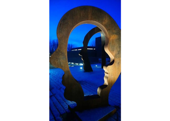 良い価格 屋外のための大きいCortenの鋼鉄金属の庭の表面芸術の彫刻 オンライン