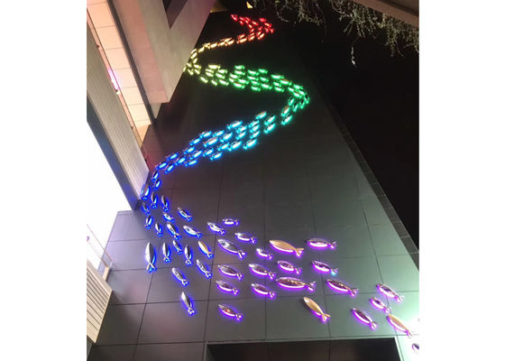 良い価格 屋外の装飾的なステンレス鋼のつく金属の魚の彫刻 オンライン