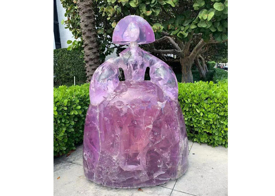良い価格 Outdoor Fiberglass Sculpture For女の子の王女の庭の装飾 オンライン