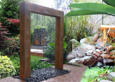 良い価格 Corten鋼鉄雨カーテン水特徴水カーテンの噴水の異なったサイズ オンライン