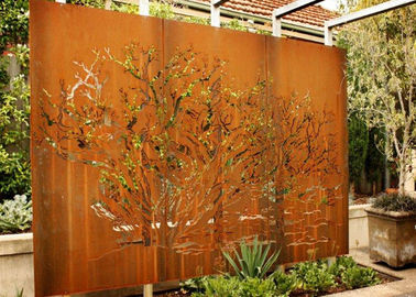 良い価格 庭の装飾のためのカスタマイズされたCortenの鋼鉄金属の木の壁の芸術の彫刻 オンライン