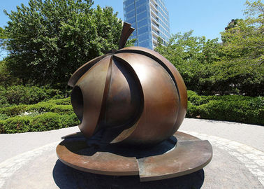 良い価格 公園の芸術の装飾の青銅のAppleの現代彫刻の大型の反腐食 オンライン