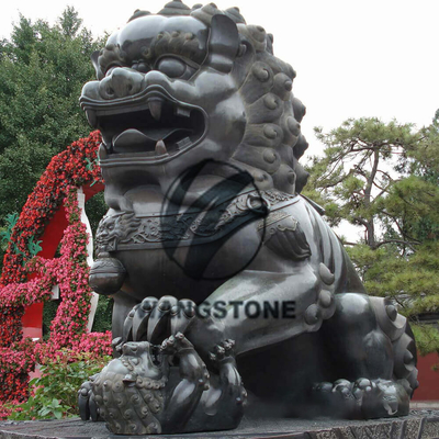 良い価格 古典的な装飾的な中国獅子像 青銅のフードッグ 動物彫刻飾り オンライン