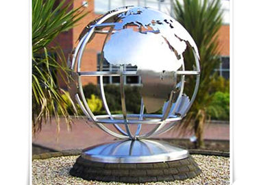良い価格 公共の装飾のための金属の世界の地球の地図のステンレス鋼の彫刻 オンライン