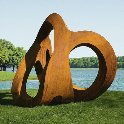 良い価格 Custom Weathering Steel Outdoor Abstract Sculpture for Landscape from Professional Sculpture Factory オンライン