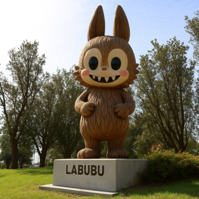 良い価格 庭の装飾 玩具アート ガラス繊維 ラブブ彫刻 オンライン
