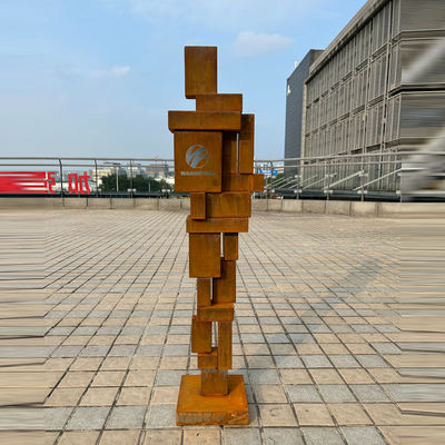 良い価格 高さ100cm 屋外ガーデン カーテン 鋼鉄形象 幾何芸術彫刻 オンライン