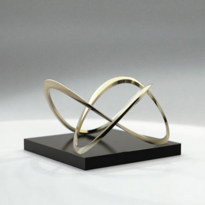 良い価格 High-Gloss Golden Intertwined Sculpture - Luxury Interior Art Decoration for Commercial Space オンライン