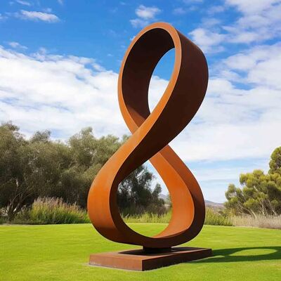 Modern Abstract Sculpture: The Infinite Form in Corten Steel