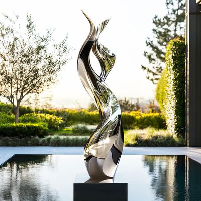 良い価格 China Custom Outdoor Modern Stainless Steel Mirror Finish Sculpture オンライン