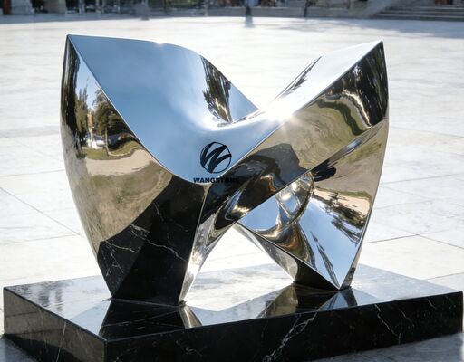 良い価格 現代美術 抽象 装飾 金属 ステンレス スチール 彫刻 カスタム 像 オンライン